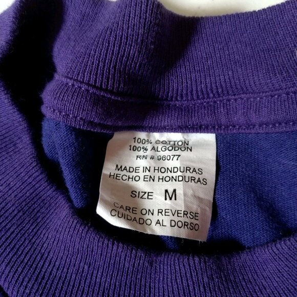 Vintage Florida Shirt Medium Purple Nautical Dolphin Whale Sailboat Ocean Purple - Picture 9 of 10